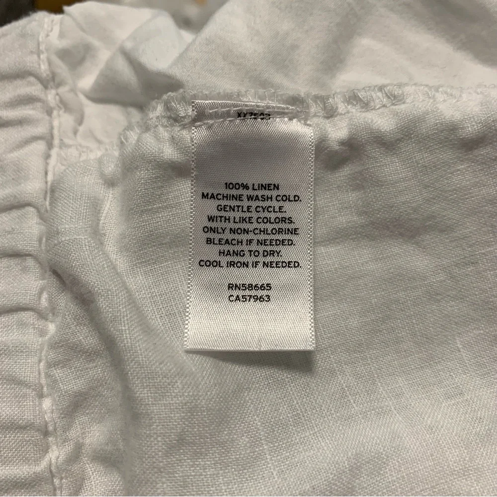 Caslon White Tulip Ankle Cropped Pants Relaxed Fit White 2XL - Picture 9 of 9